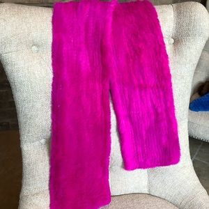 100% Real Rex Rabbit Fur Scarf